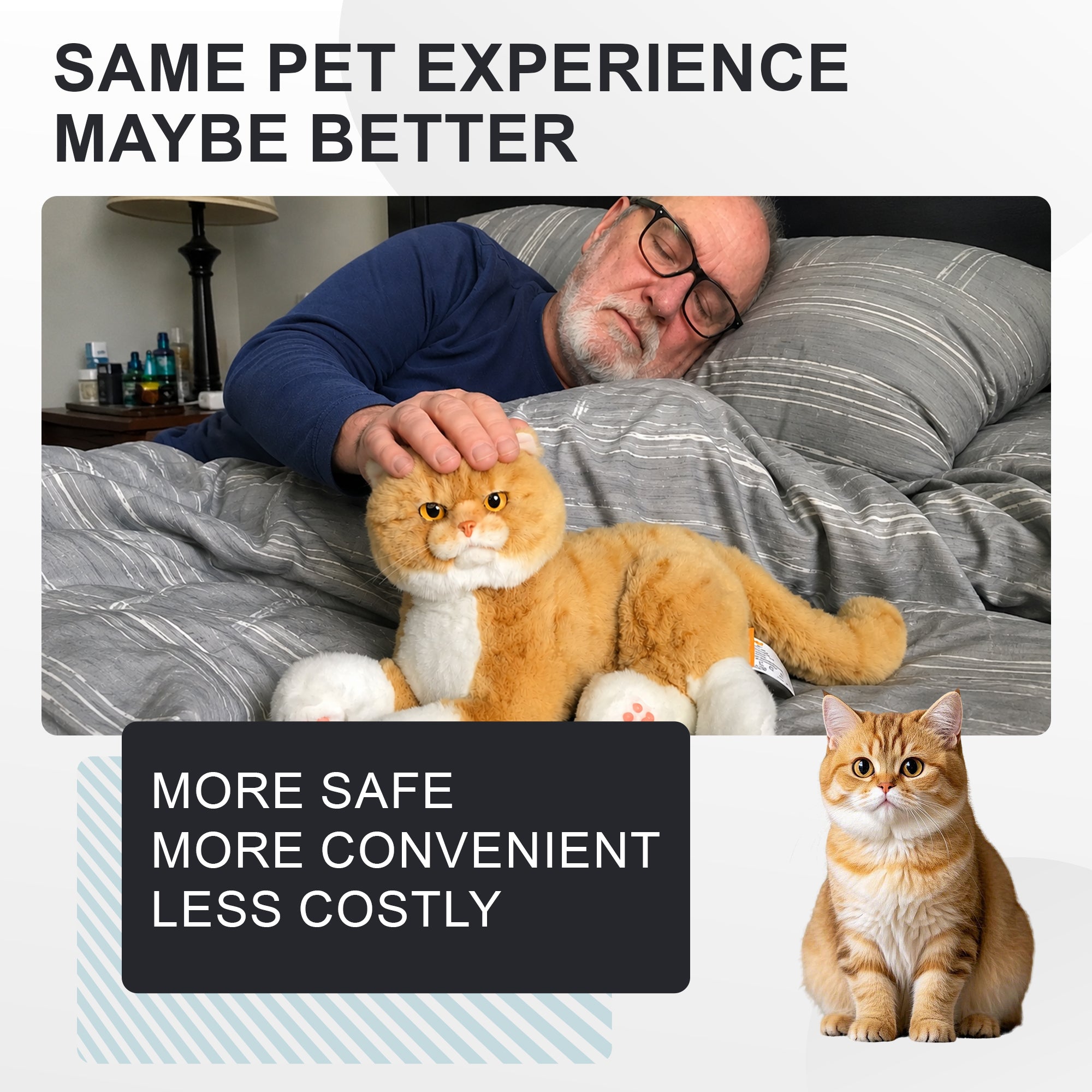Percy Robot Cat - Interactive Emotional Support Pet Weighted
